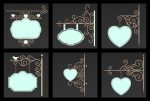 30 Iron Hanging Sign Board Base and High Mesh Vol 3