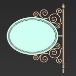 30 Iron Hanging Sign Board Base and High Mesh Vol 3