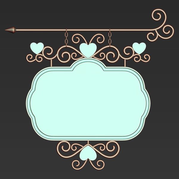 30 Iron Hanging Sign Board Base and High Mesh Vol 3