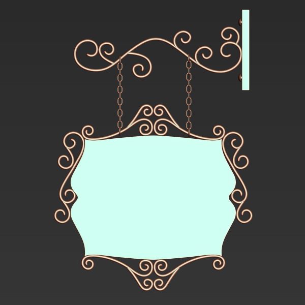 30 Iron Hanging Sign Board Base and High Mesh Vol 3
