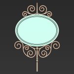 30 Iron Hanging Sign Board Base and High Mesh Vol 3