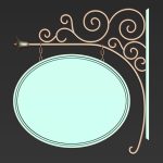 30 Iron Hanging Sign Board Base and High Mesh Vol 3