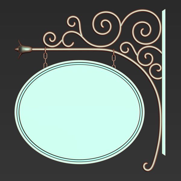 30 Iron Hanging Sign Board Base and High Mesh Vol 3