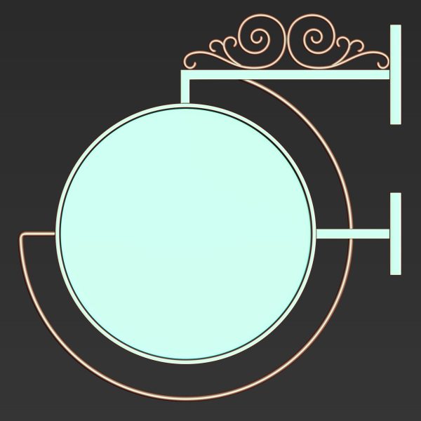 30 Iron Hanging Sign Board Base and High Mesh Vol 3