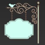 30 Iron Hanging Sign Board Base and High Mesh Vol 3