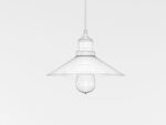 Industrial Black Hanging LED Lamp