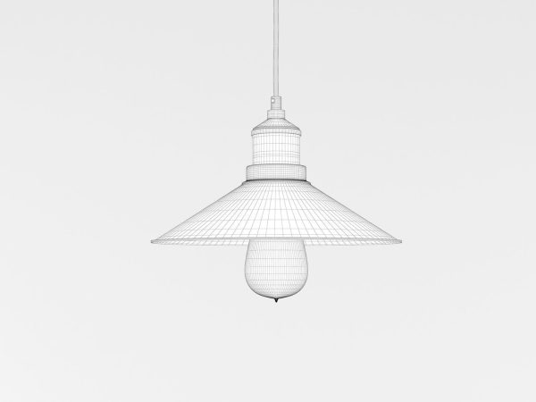 Industrial Black Hanging LED Lamp