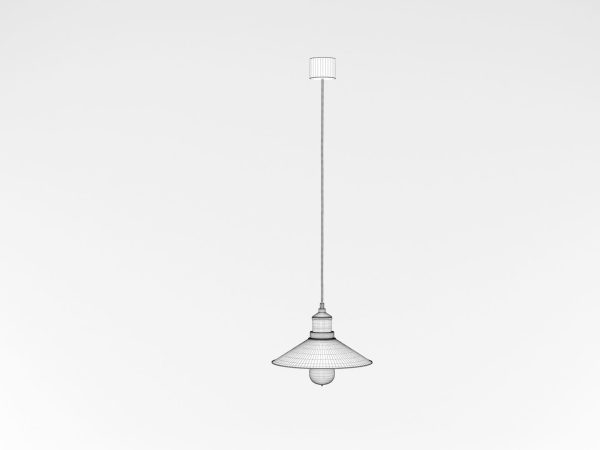 Industrial Black Hanging LED Lamp