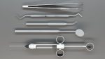 3D Basic dental equipment pack model