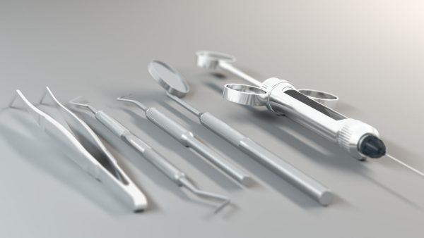 3D Basic dental equipment pack model
