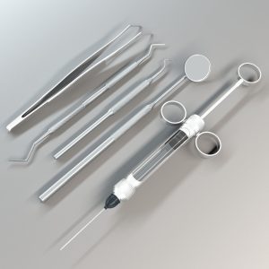 3D Basic dental equipment pack model