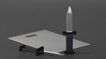 3d knife with leather hadle in 3d studio max