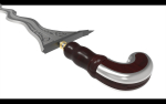 Keris sword with wooden handle