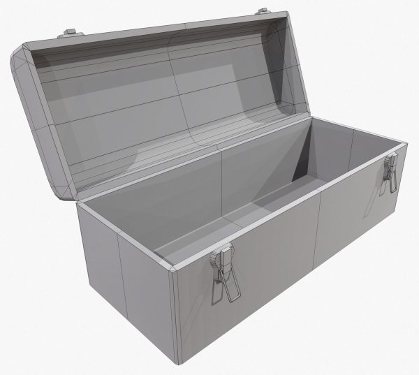 3D model Retro Toolbox Game Ready PBR Textures
