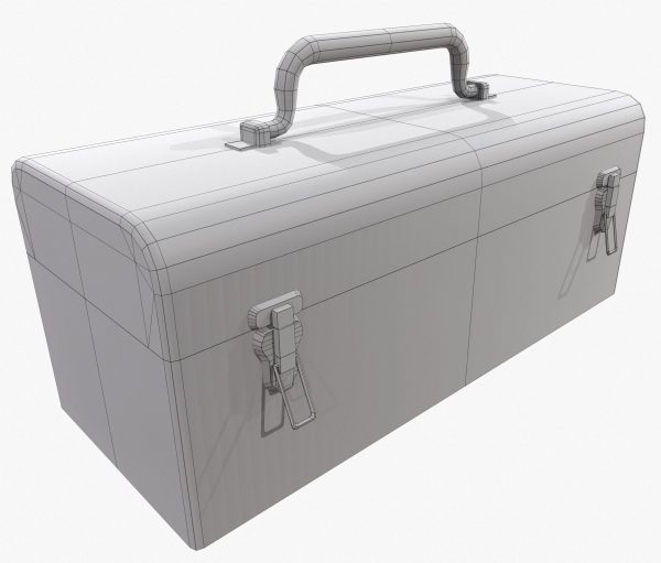 3D model Retro Toolbox Game Ready PBR Textures