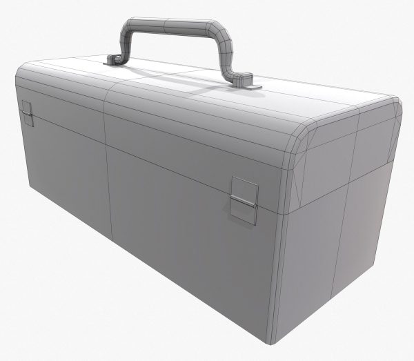 3D model Retro Toolbox Game Ready PBR Textures