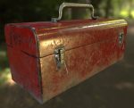 3D model Retro Toolbox Game Ready PBR Textures