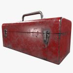 3D model Retro Toolbox Game Ready PBR Textures