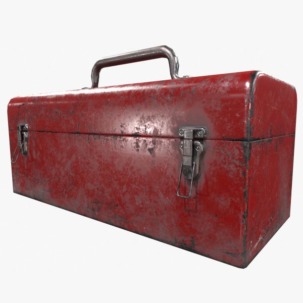 3D model Retro Toolbox Game Ready PBR Textures