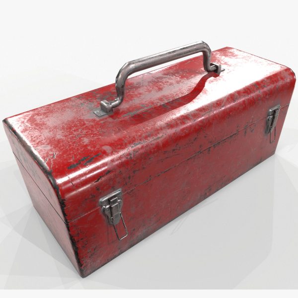 3D model Retro Toolbox Game Ready PBR Textures
