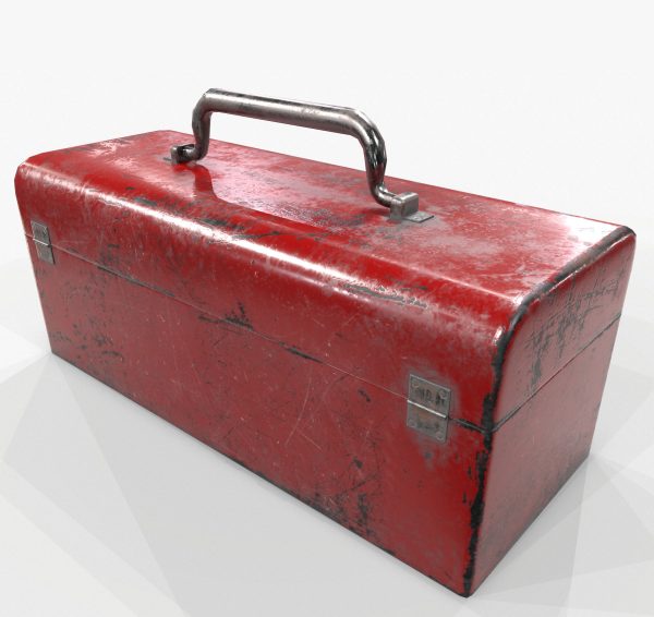 3D model Retro Toolbox Game Ready PBR Textures