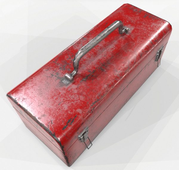 3D model Retro Toolbox Game Ready PBR Textures