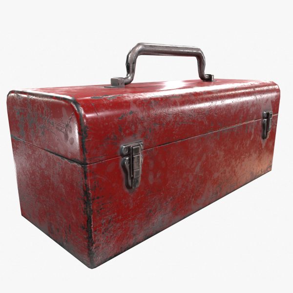3D model Retro Toolbox Game Ready PBR Textures