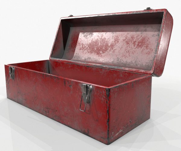 3D model Retro Toolbox Game Ready PBR Textures