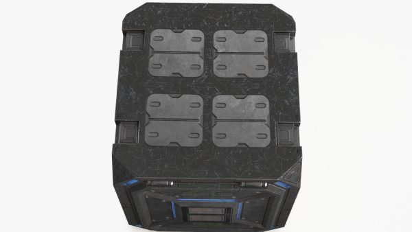 3D Sci-fi Container set of 3 v2