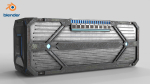 3D Sci-fi Container set of 3 v2