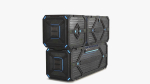3D Sci-fi Container set of 3 v2