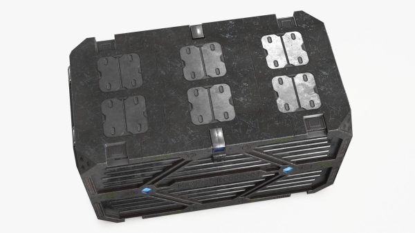 3D Sci-fi Container set of 3 v2