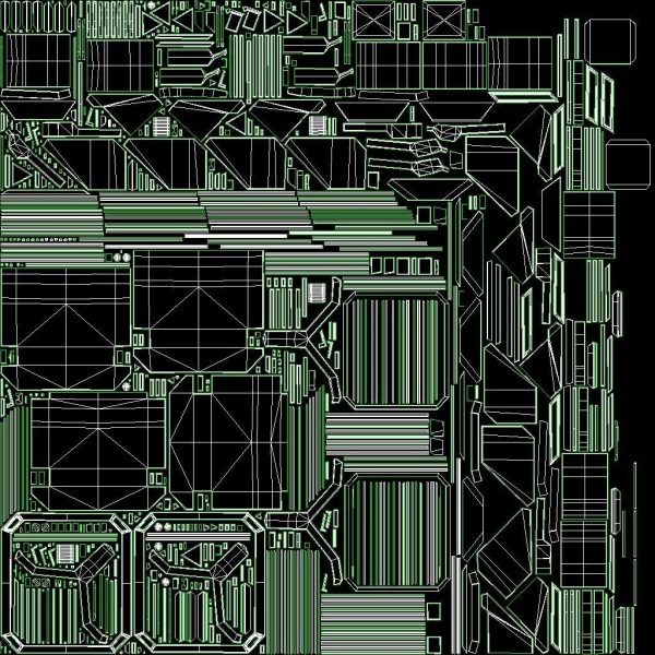 3D Sci-fi Container set of 3 v2