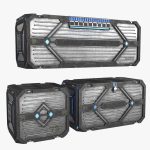 3D Sci-fi Container set of 3 v2