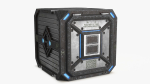 3D Sci-fi Container set of 3 v2