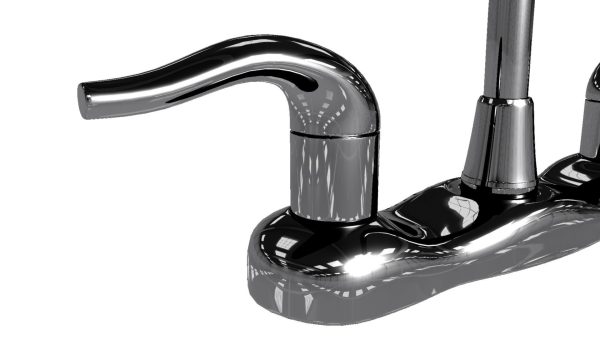 3D Tap kitchen faucet with two handles