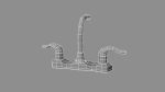 3D Tap kitchen faucet with two handles