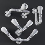 3dasset industrial pipe wall lights3
