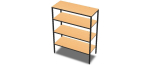 4-Tier Aluminum Storage Shelving Unit