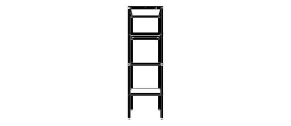 4-Tier Aluminum Storage Shelving Unit