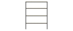 4-Tier Aluminum Storage Shelving Unit