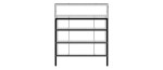 4-Tier Aluminum Storage Shelving Unit