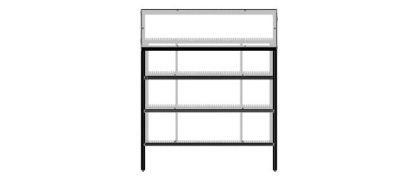 4-Tier Aluminum Storage Shelving Unit