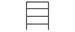 4-Tier Aluminum Storage Shelving Unit