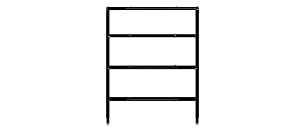 4-Tier Aluminum Storage Shelving Unit