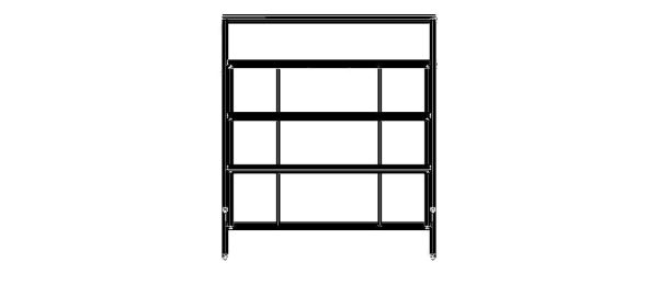 4-Tier Aluminum Storage Shelving Unit