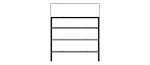 4-Tier Aluminum Storage Shelving Unit