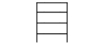 4-Tier Aluminum Storage Shelving Unit