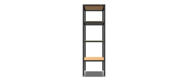 4-Tier Aluminum Storage Shelving Unit