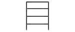4-Tier Aluminum Storage Shelving Unit